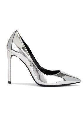 NEW Tony Bianco Anja Heel in Silver Shine Pointed Toe Pump 8 / 38